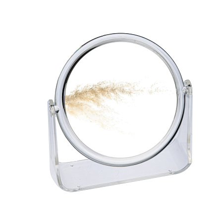 ЮНИLOOK Зеркало настольное, пластик, стекло, 15x18/d14см, 2 дизайна