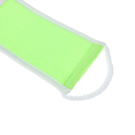 ЮL Мочалка лента банная с ручками с эффектом пилинга, сизаль, полиэстер, поролон, 68х10см, 3 цв.