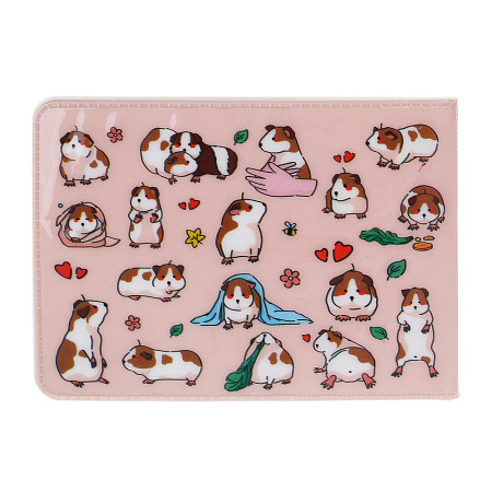 ЮL Обложка для студенческого билета, 7,8x10,6см, ПВХ, 6 дизайнов