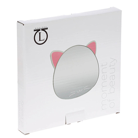 Зеркало настольное тм ЮНИLOOK, металл, стекло, пластик, 16x14,5см, 3 цвета