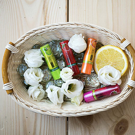 Бальзам для губ тм ЮL, 3,5г, яблоко, персик, малина, клубника