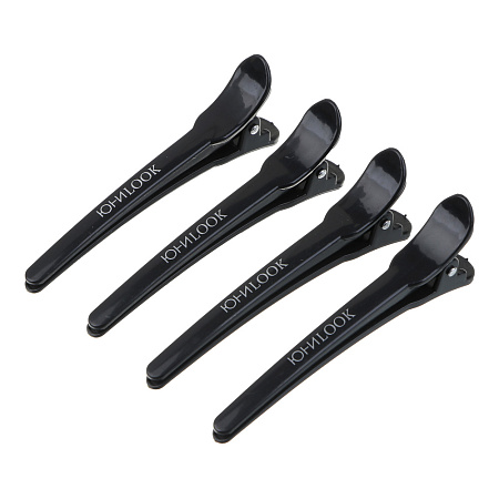 Зажимы для волос ЮНИLOOK, 4 шт., 10см, пластик, ACS-96