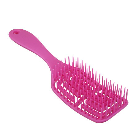 Расческа массажная, продувная тм ЮНИLOOK, пластик, 20,5x5,5см, 4 цвета