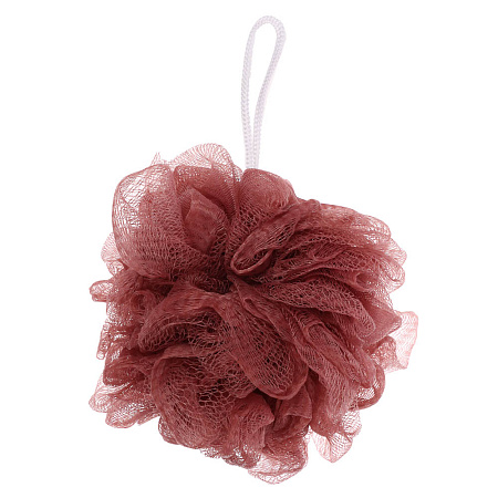 ЮL Мочалка шар роза с подвесом, полиэтилен, 40гр, 5-6 цветов, МС24-03