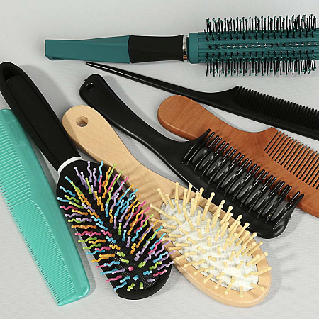 Расческа-гребень тм ЮНИLOOK, пластик, 21x5см, черный, РР-1102