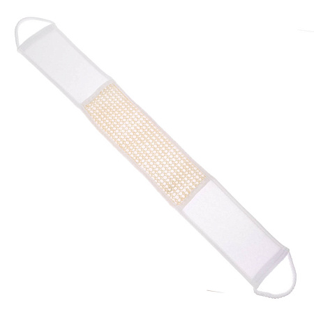 ЮL Мочалка лента банная с ручками с эффектом пилинга, сизаль, полиэстер, поролон, 68х10см, 3 цв.