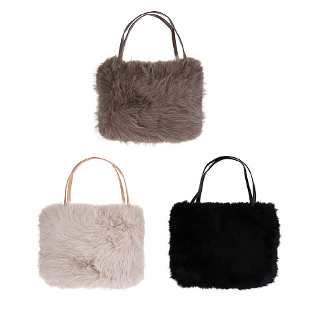 ЮL Фьюри Сумка из искусственного меха с длинным ремнем 29x19 см, полиэстер, 2-3 цвета