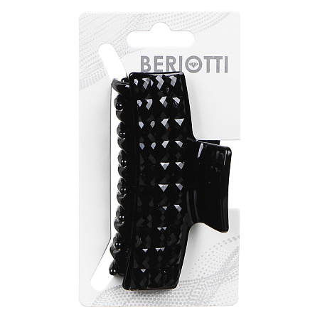 BERIOTTI Краб для волос, пластик, 8см, ЧК-1