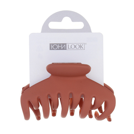 Краб для волос ЮНИLOOK, 6,5см, пластик, 4 цвета, ACS-106