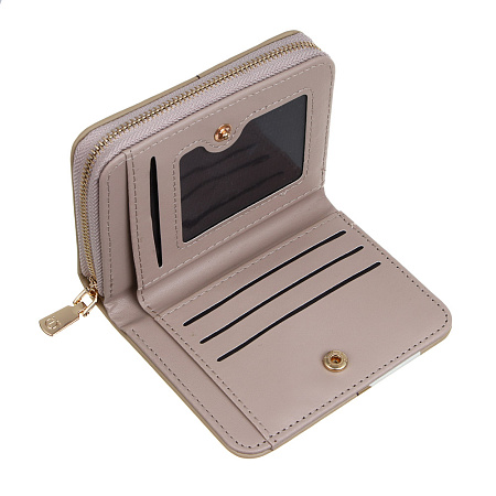 ЮL Астирия II Кошелек для карт, купюр и монет с отделением на молнии ПУ, 11,5х9х2,5см, 2 цв, КЖ24-21