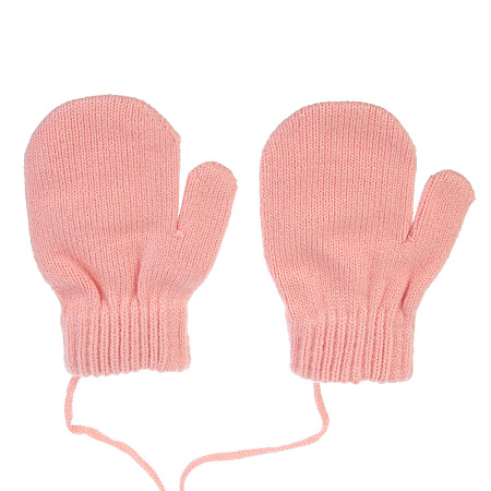 GALANTE Варежки детские на веревке, р.14, 55% акрил, 45% полиэстер, цвет в ас-те, ОЗ25-35