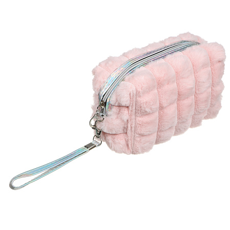 ЮL Косметичка из искусственного меха Флаффи, 100% ПЭ, 18х10х7см, 2 цвета