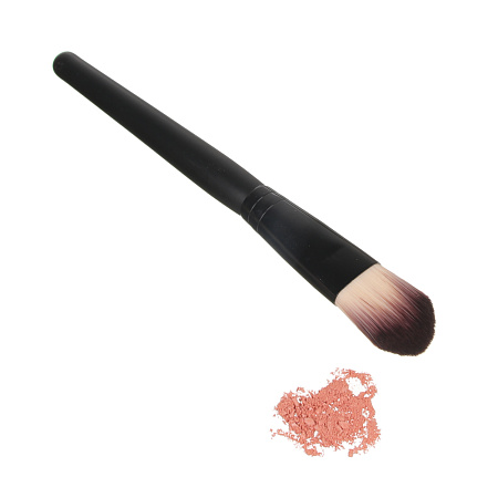 ЮНИLOOK Кисть для нанесения тональной основы/масок, дерево, синтетич.нейлон, 17,5см, черный, 26905-5