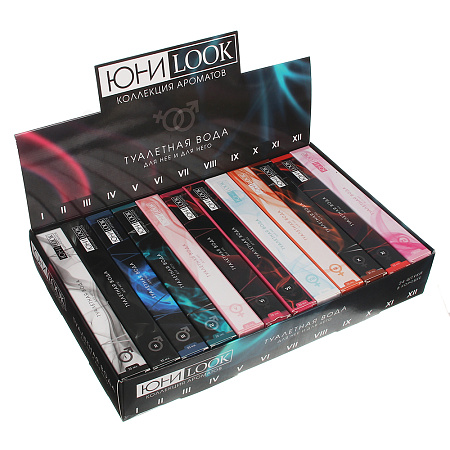 ЮНИLOOK Туалетная вода, 2 вида: женская и мужская, 12 ароматов, 35 мл