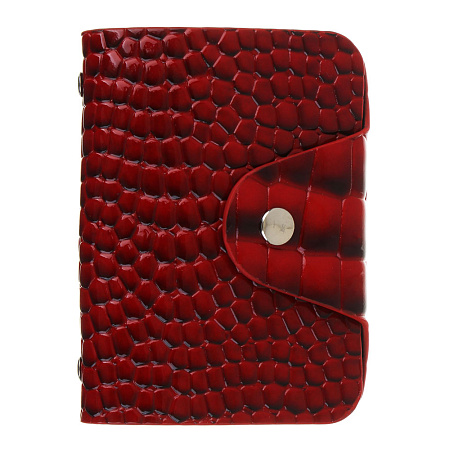 Визитница-картхолдер тм ЮL на 26 карт на кнопке, ПУ, 10,2х7,5х1,5см, 2 дизайна