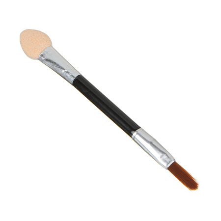 ЮНИLOOK Аппликатор двухсторонний со спонжем и кистью 10 шт, пластик, латекс, ворс нейлон, 7,5см