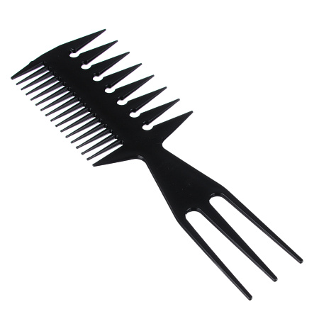 Набор профессиональных расчесок-гребней тм ЮНИLOOK, 10пр., пластик, черный