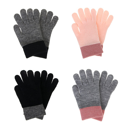 GALANTE Перчатки детские с начесом однослойные, р.14, 100% полиэстер, цвет в ас-те, ОЗ25-36