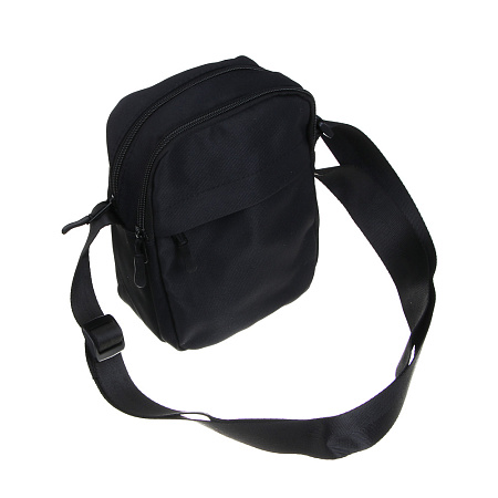 ЮL Лайфай Сумка кроссбоди с 4-мя отделениями на длинном ремне, 100% ПЭ, 21х16х7 см, черный, МП-10