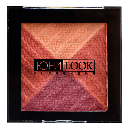 ЮНИLOOK Румяна многоцветные сияющие, 6 гр, 2 тона
