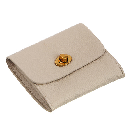 ЮL Кошелек на метал.застежке, 2 отделения ПУ, 10,8х8,8x3 см, 4 цвета