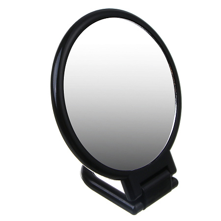 Зеркало настольное складное тм ЮНИLOOK Леон, зум х1,х2, пластик, стекло, 15,5х9,3х0,8см, черный