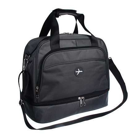 Сумка дорожная с отделением для обуви тм ЮL, полиэстер, 40х33х20см, 2-3 цвета