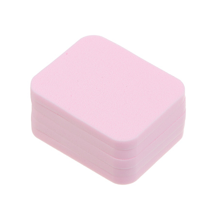 ЮНИLOOK Набор спонжей 6 шт: капля 1шт, плоские 5 шт, полиуретан, 6х4/5,3х4,2см, 6 цветов, ВЗ24-58