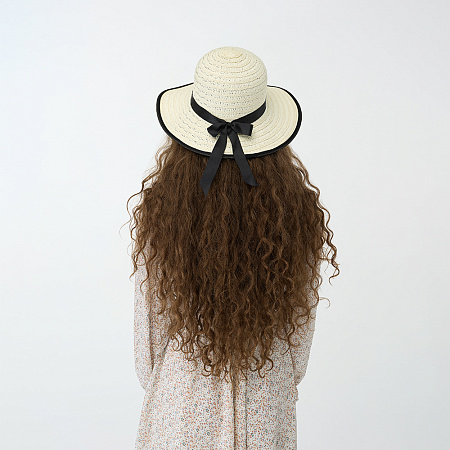 GALANTE Шляпка женская с контрастной окантовкой, р-р 56, 100% целлюлоза, 3 цвета