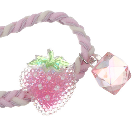 ЮНИLOOK Резинки для волос 2шт, d5,5см, полиэстер, акрил, 6 дизайнов, ACS25-18