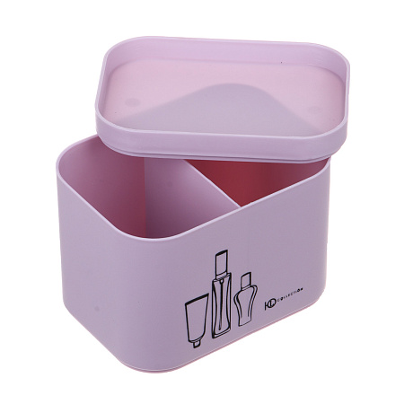 ЮНИLOOK Органайзер для косметики 15,6х11,3х12,1 см, пластик PP, 2 цвета