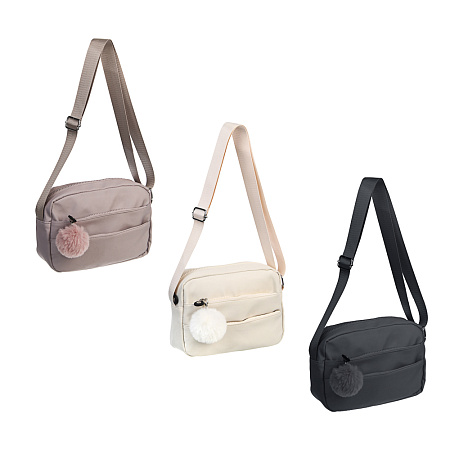 Сумка женская с 4-мя отделениями на длинном ремне тм ЮL Sage, полиэстер, 22,5х15х9,5см, 3 цвета