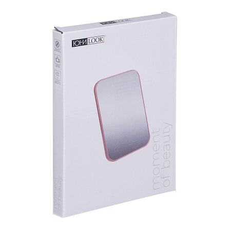 Зеркало настольное тм ЮНИLOOK, пластик, стекло, 20,5х14см, 2 цвета