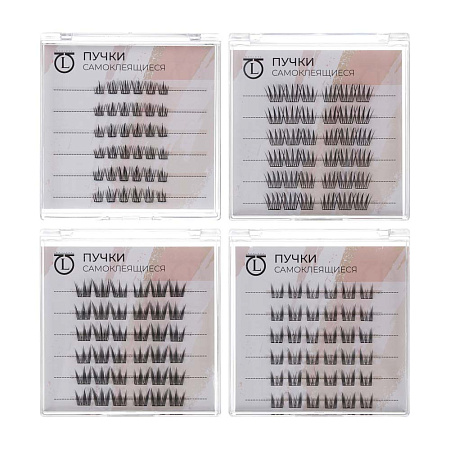 Пучки самоклеящиеся 36 шт тм ЮНИLOOK, синтетика, 4 вида