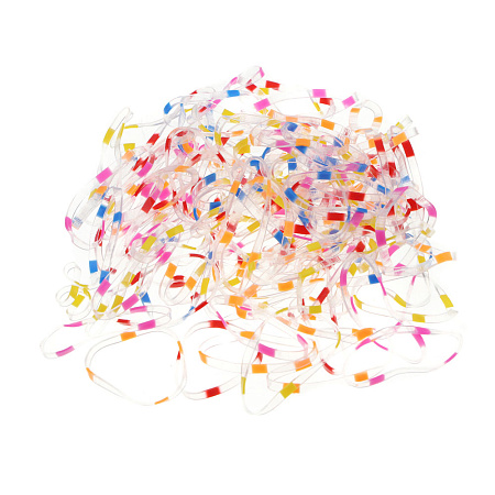 ЮНИLOOK Набор резинок для волос, 120 шт, d2,5см, резина, в ПВХ пакете, 5 дизайнов, ACS-102