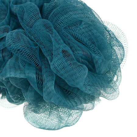 ЮL Мочалка банная с массажным эффектом с ручкой, полиэтилен, пластик, 41,5см, 3 цвета, МС24-05