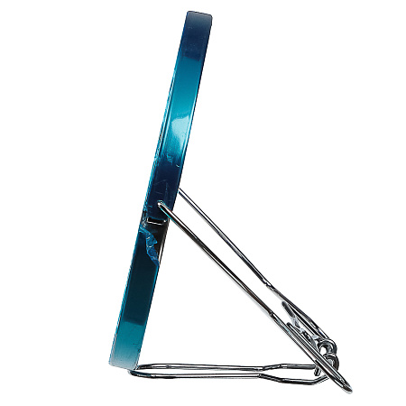 ЮНИLOOK Зеркало настольное двустороннее с увеличением, сталь, стекло, диаметр 14,5см