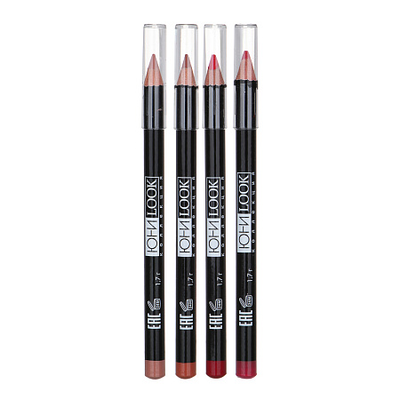 ЮНИLOOK Карандаш для губ, 1,7 г, 4 тона, КГ-19