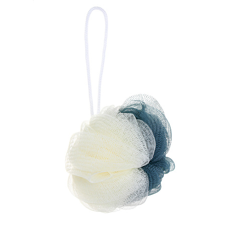 ЮL Мочалка шар хризантема с подвесом, полиэтилен, 40гр, 3 цвета, МС24-03