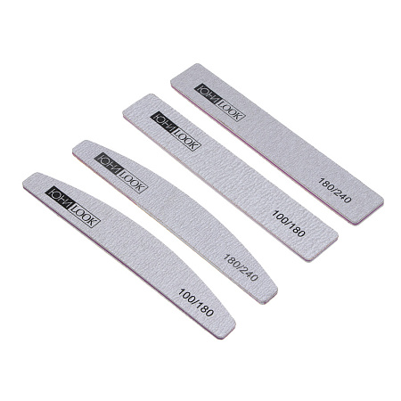 Пилка шлифовальная тм ЮL 2-х сторонняя, 100/180 и 180/240 грит, ЭВА, пластик, 17,8 см, 2 формы