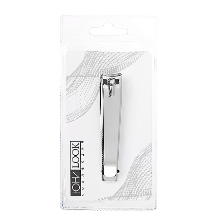 ЮНИLOOK Книпсер для ногтей с пилкой, длина лезвий 12мм, металл, 7,7см