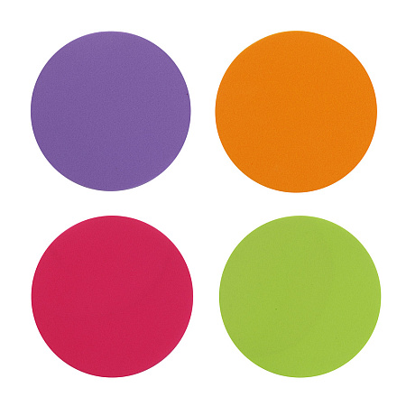 Набор спонжей для макияжа 4 шт тм ЮНИLOOK , латекс, d5,5см, 4 цвета