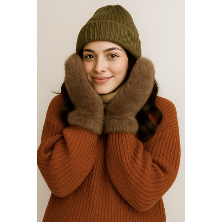 GALANTE Рукавицы женские из экомеха, р.18-20, 100% полиэстер, цвета в ас-те, ОЗ25-19