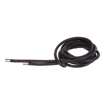 ЮL Ремень шнур, ПУ, металл, ширина 0,8см, длина 260см, 2 цвета, РЖ25-03