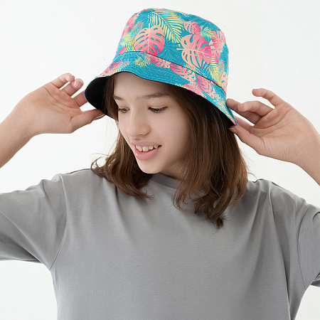 GALANTE Панама подростковая, р.56, 100% полиэстер, листья, ВЛ25-07