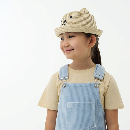 GALANTE Шляпа детская, р.52, 100% целлюлоза, бежевый, ВЛ25-25