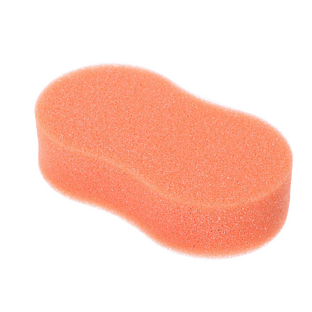 Губка для тела "Восьмёрка" тм ЮL, поролон, 14,7x8,2x3,7 см (+/-5мм), цвета микс