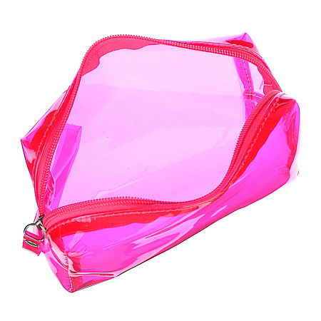 Косметичка прозрачная тм ЮL, ПВХ, 17х9х5,5см, 4-6 цветов