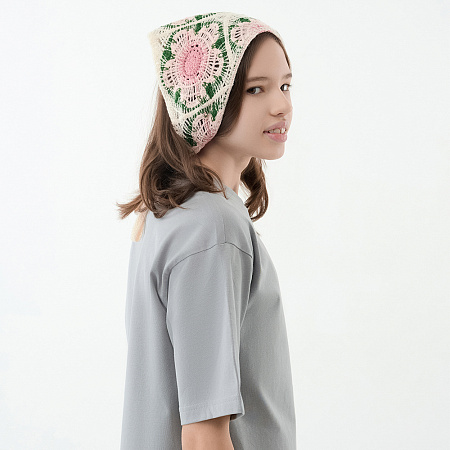 GALANTE Косынка вязаная женская, р-р 50x35см, 100% полиэстер, 6 дизайнов