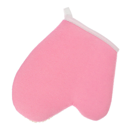 ЮL Мочалка варежка банная, сизаль, полиэстер, поролон, 21,5х18см, 3 цвета, МЭ24-02